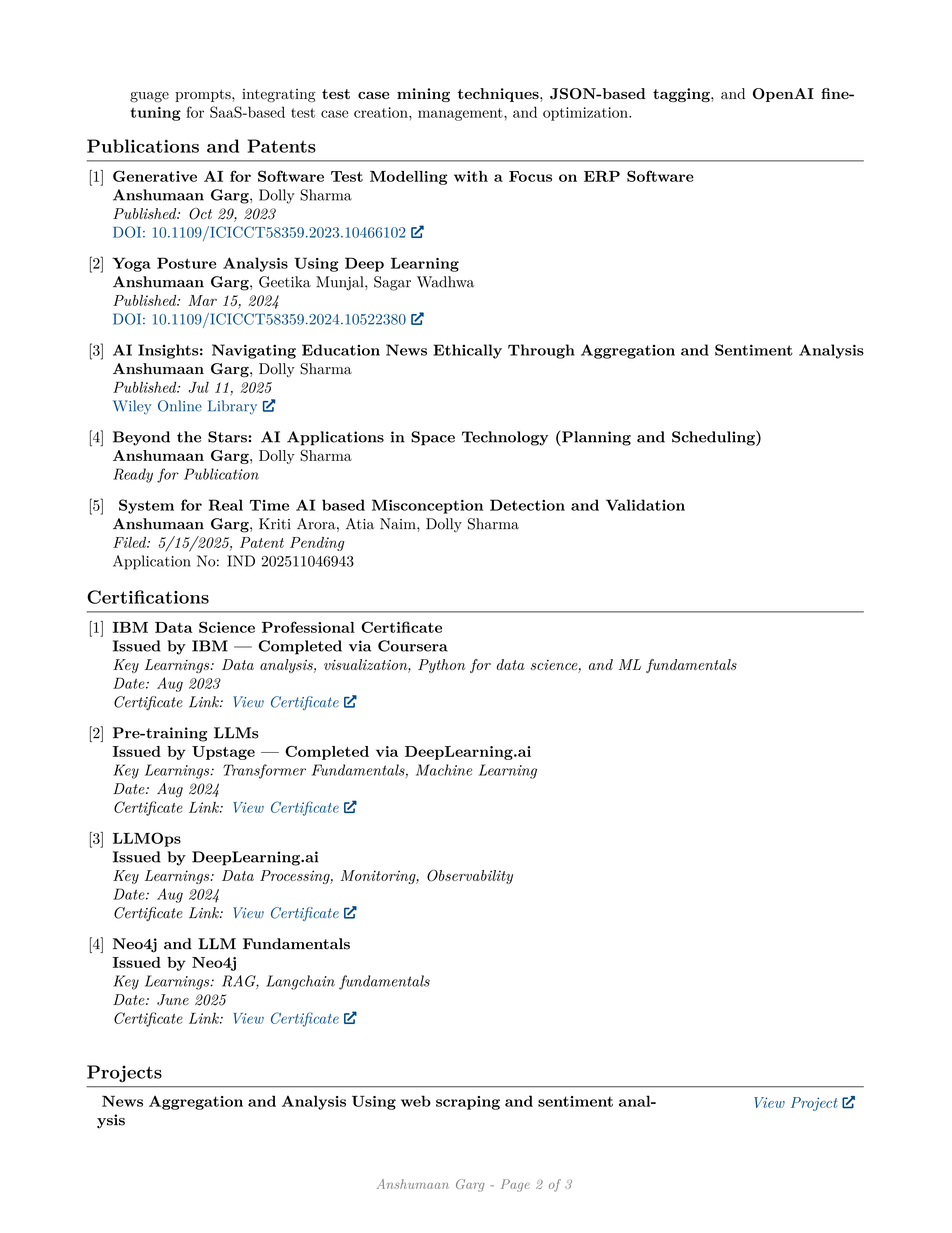 Resume Page 2